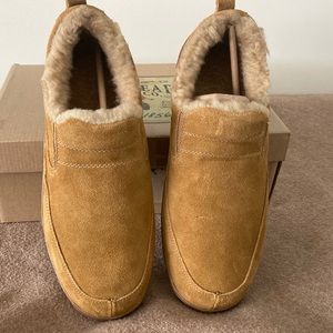 Mens Red Head Suede Slip-Ons. Size 11.  Color is Cinnamon. New, with box.